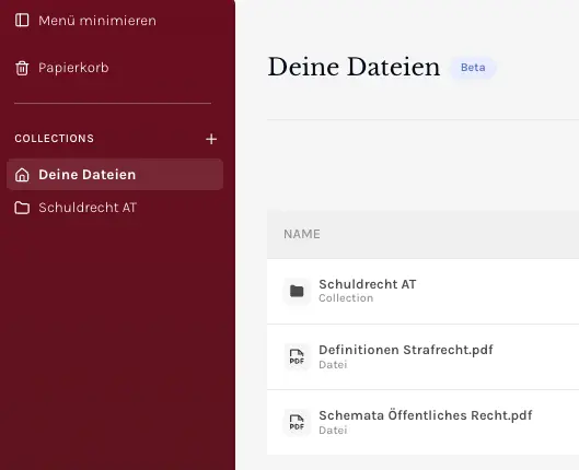 Persönlicher Bereich