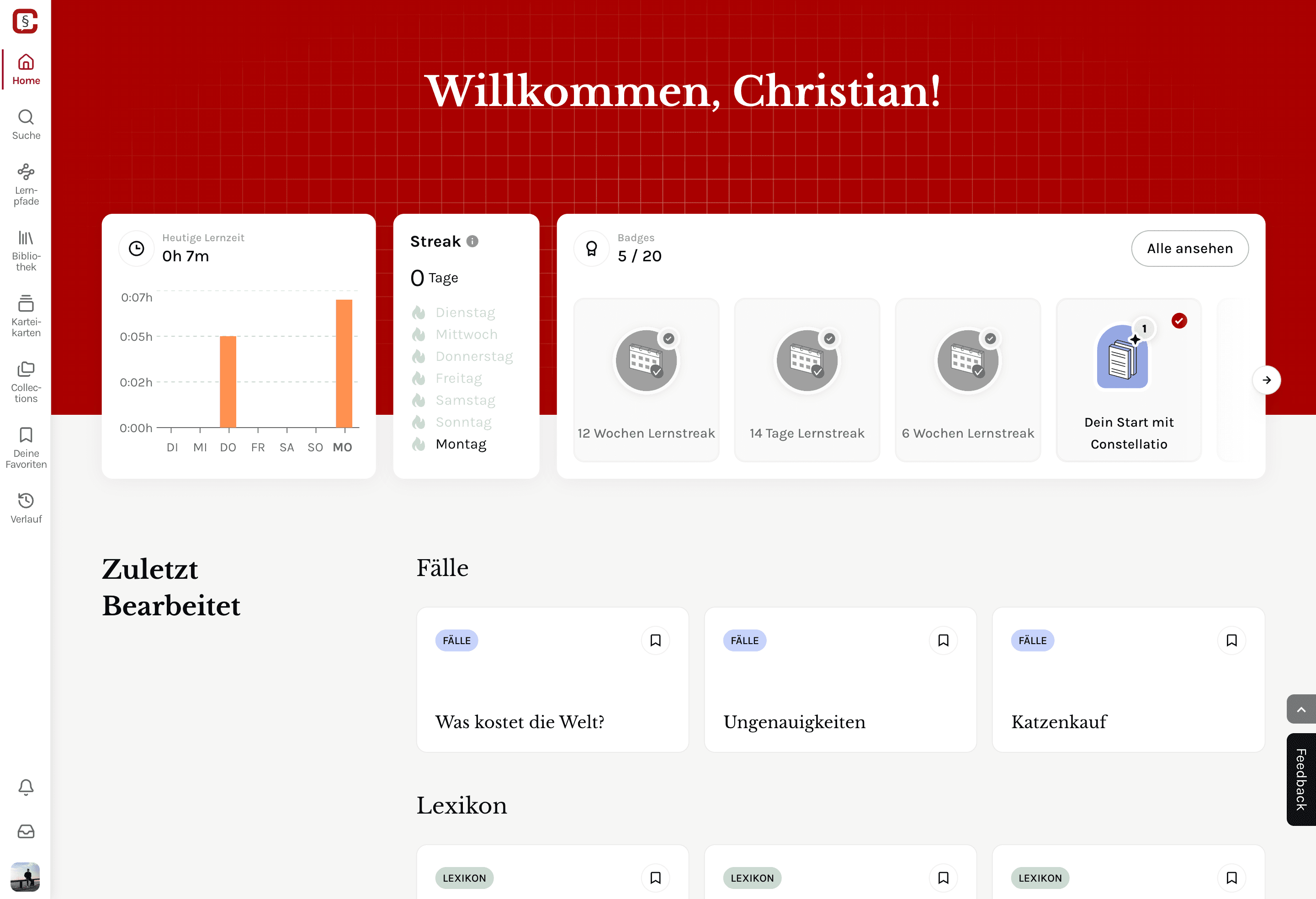Constellatio Dashboard